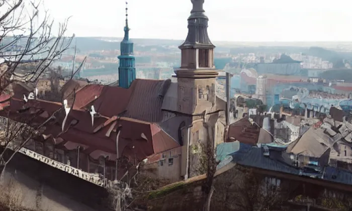 kostel svatého Jakuba Staršího (Bystřec) – noc