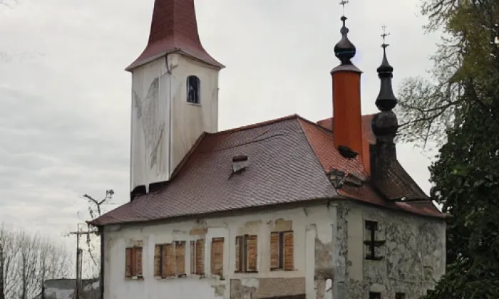 kostel svatého Jakuba Staršího (Cvrčovice) – autumn