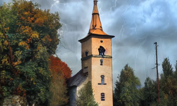 Kostel svatého Jakuba Staršího (Letařovice) – autumn