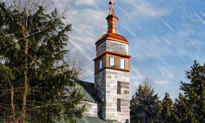 Kostel svatého Jakuba Staršího (Letařovice) – winter