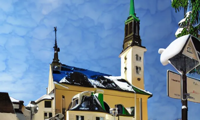kostel svatého Jakuba Staršího (Příbram) – winter
