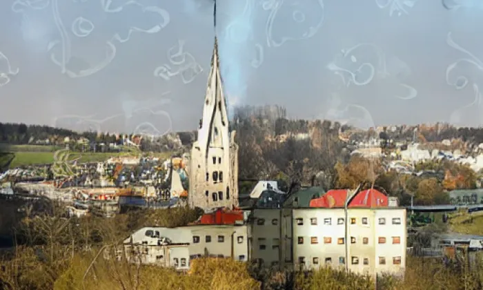 Kostel svatého Jakuba Staršího (Plesná) – jaro