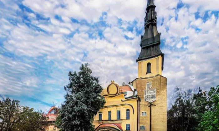 Kostel svatého Jakuba Staršího (Pomezí nad Ohří) – autumn