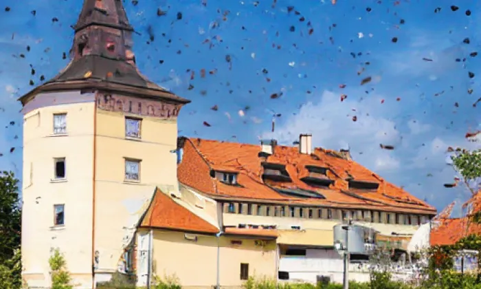 kostel svatého Jakuba Staršího (Rašov) – autumn