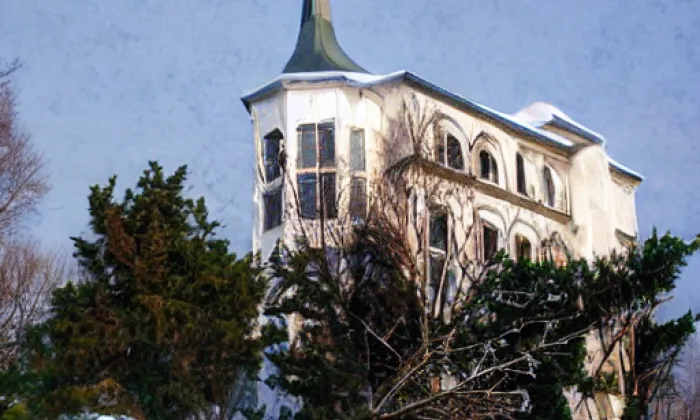 kostel svatého Jakuba Staršího (Stařeč) – winter