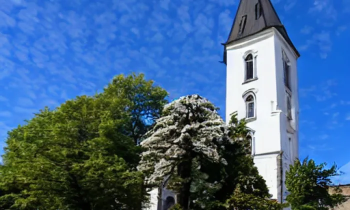 Kostel svatého Jakuba Staršího (Stodůlky) – summer