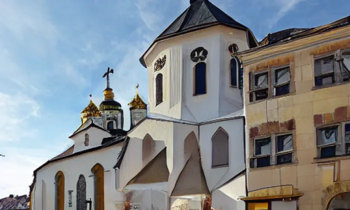 Kostel svatého Jakuba Staršího v Telči – zima