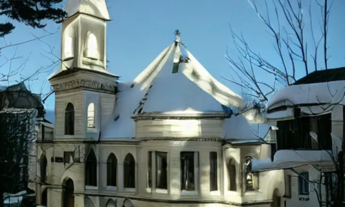 kostel svatého Jakuba v Jindřichově Hradci – winter