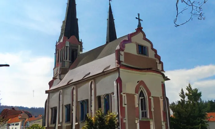 Kostel svatého Jakuba Většího (Úpice) – podzim