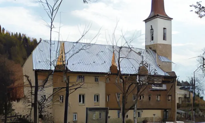 Kostel svatého Jakuba Většího (Lesnice) – autumn