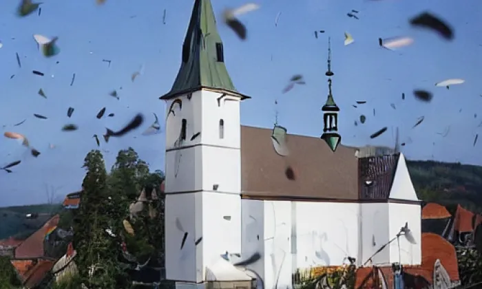 Kostel svatého Jakuba Většího (Malenice) – autumn