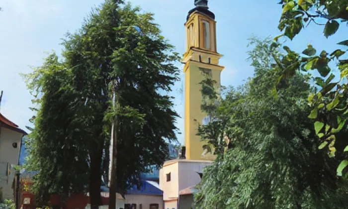 kostel svatého Jakuba Většího (Moravská Nová Ves) – winter