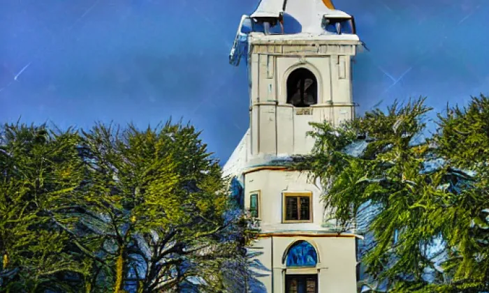 kostel svatého Jakuba Většího (Nikolčice) – winter