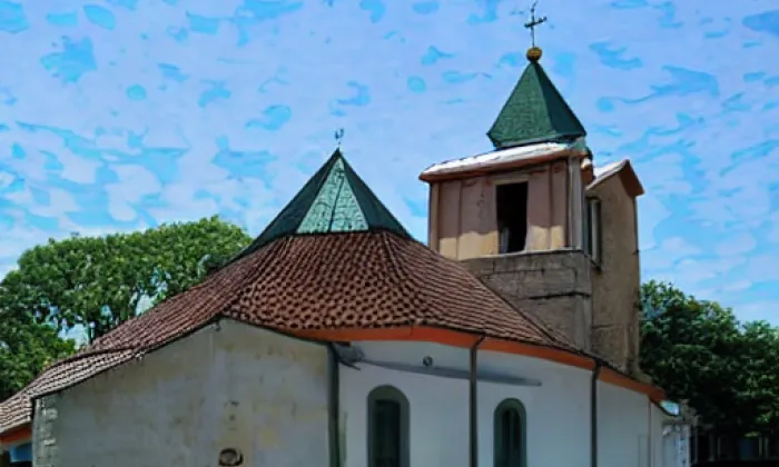 Kostel svatého Jakuba Většího (Popovice) – noc