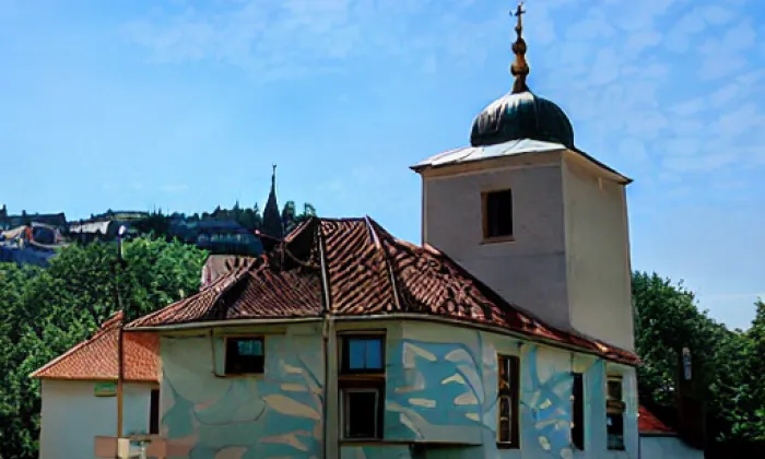 Kostel svatého Jakuba Většího (Popovice) – winter