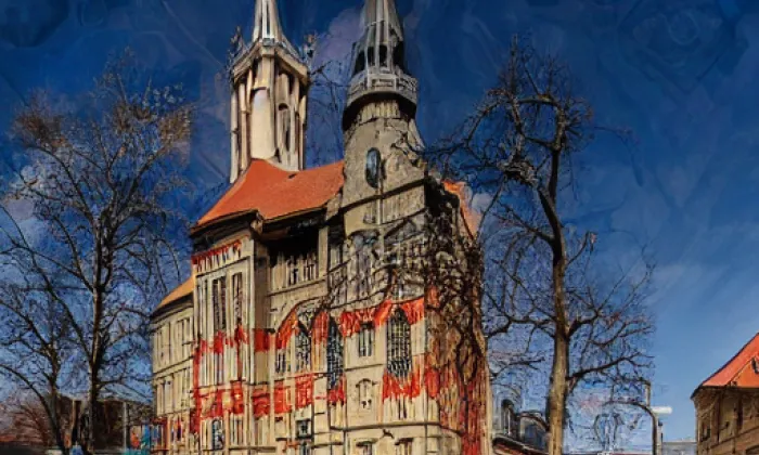 kostel svatého Jakuba Většího v Kunraticích – jaro