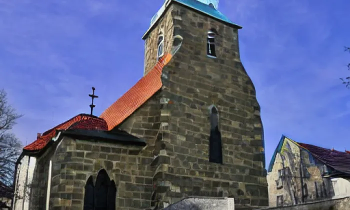Kostel svatého Jana Křtitele (Brenná) – jaro