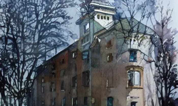 kostel svatého Jana Křtitele (Bzenec) – akvarel