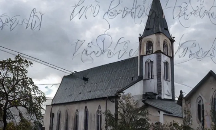 kostel svatého Jana Křtitele (Domašov) – akvarel