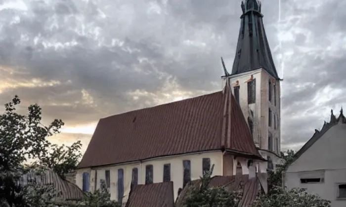 kostel svatého Jana Křtitele (Domašov) – jaro