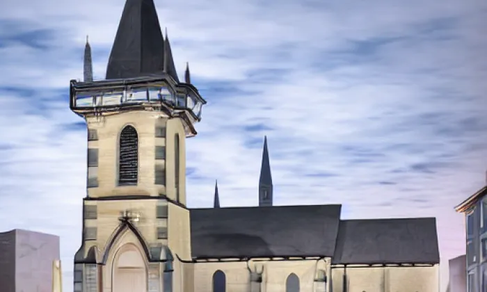 Kostel svatého Jana Křtitele (Dvůr Králové nad Labem) – noc