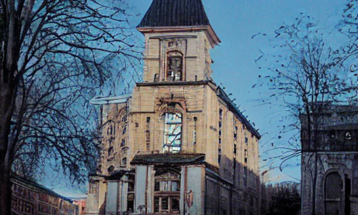 Kostel svatého Jana Křtitele (Hlučín) – zima