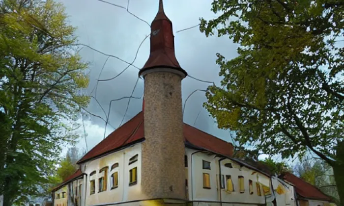 kostel svatého Jana Křtitele (Horní Cerekev) – autumn