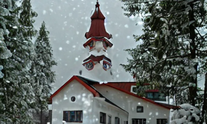 kostel svatého Jana Křtitele (Horní Cerekev) – winter