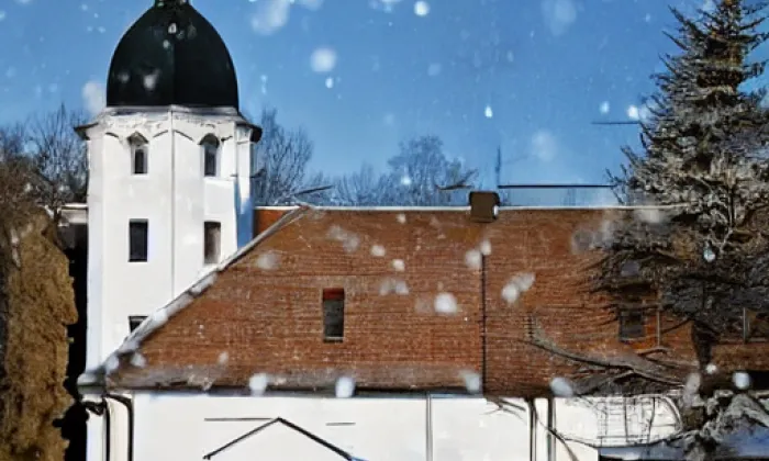 kostel svatého Jana Křtitele (Hovorany) – winter