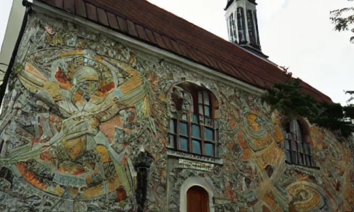 kostel svatého Jana Křtitele (Kněževes) – léto