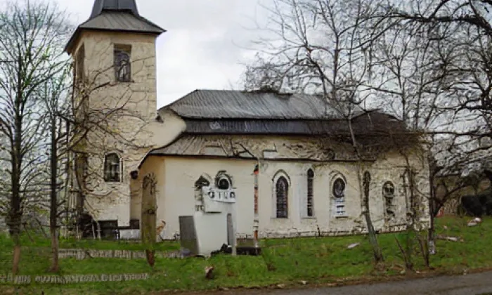 kostel svatého Jana Křtitele (Krabonoš) – zima