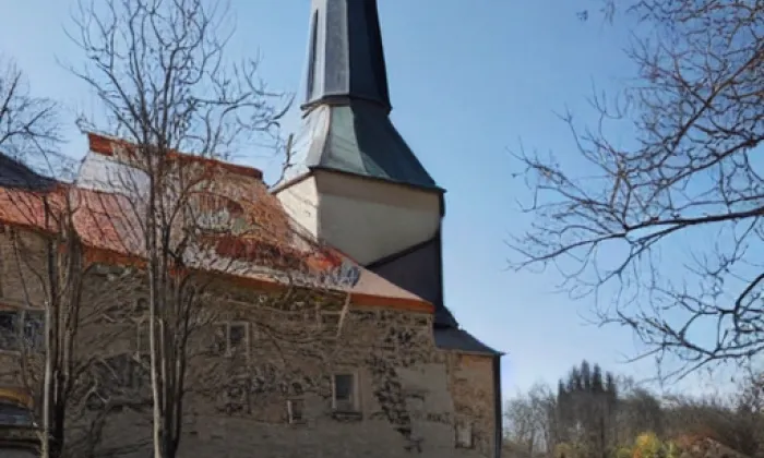 Kostel svatého Jana Křtitele (Liberec VI-Rochlice) – winter