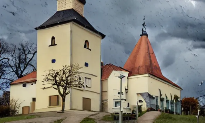 Kostel svatého Jana Křtitele (Skupice) – autumn
