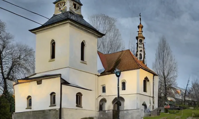 Kostel svatého Jana Křtitele (Skupice) – noc