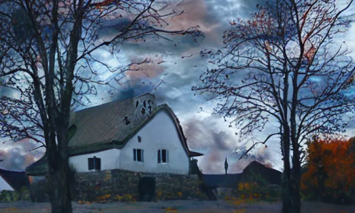 Kostel svatého Jana Křtitele (Střížov) – autumn