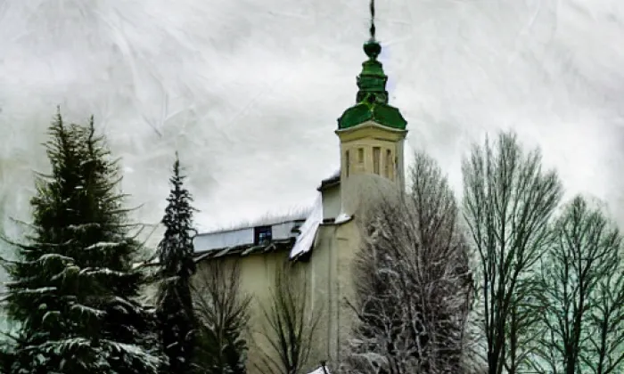 Kostel svatého Jana Křtitele (Studenec) – winter