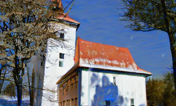 kostel svatého Jana Křtitele (Uhřice) – winter