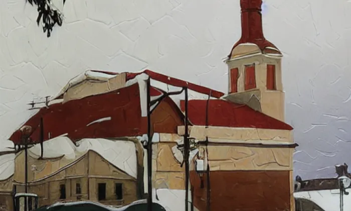 Kostel svatého Jana Křtitele (Vřeskovice) – winter