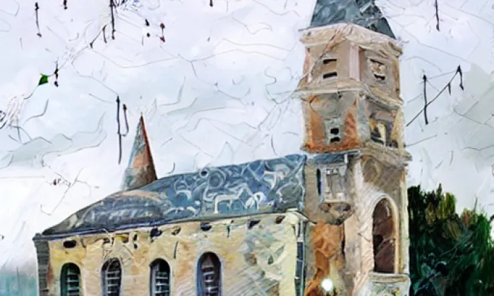 kostel svatého Jana Křtitele (Velká Chyška) – noc