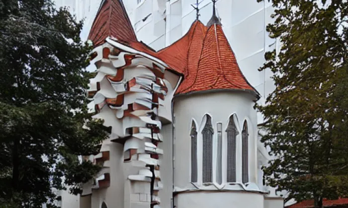 kostel svatého Jana Křtitele (Višňové) – akvarel