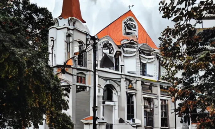 kostel svatého Jana Křtitele (Višňové) – autumn