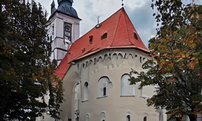 kostel svatého Jana Křtitele (Višňové) – noc