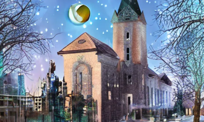 kostel svatého Jana Křtitele (Zaječí) – noc
