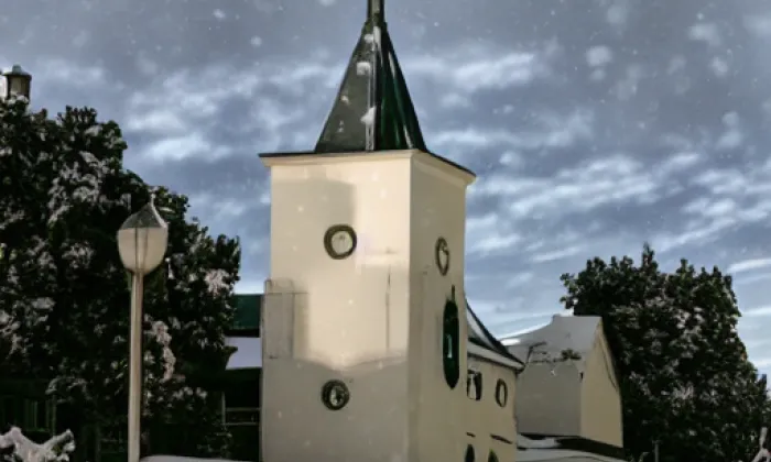 kostel svatého Jana Křtitele a svatého Jana Evangelisty (Bystrc) – zima