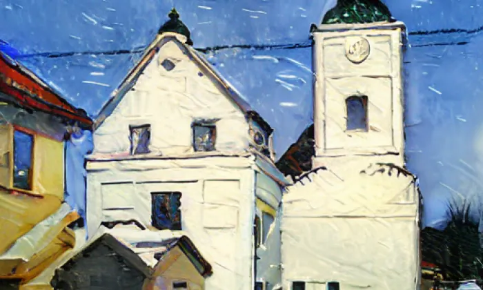 kostel svatého Jana Křtitele a svatého Václava – winter