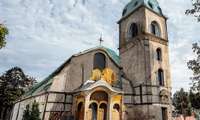 Kostel svatého Jana Nepomuckého (Štěchovice) – zima