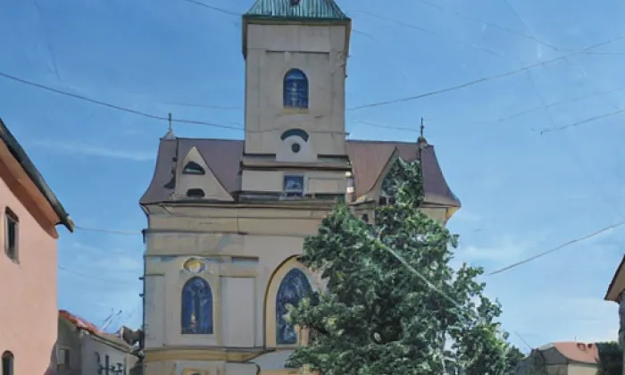 kostel svatého Jana Nepomuckého (Dyje) – noc