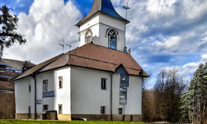 Kostel svatého Jana Nepomuckého (Hlavňovice) – winter