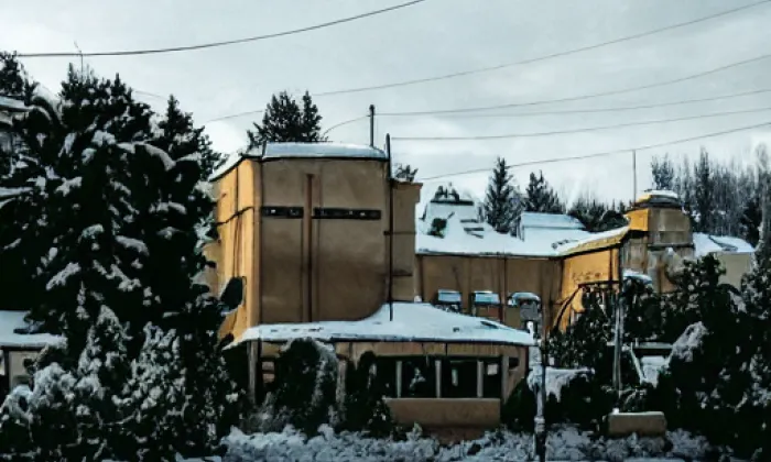 Kostel svatého Jana Nepomuckého (Karlovec) – zima