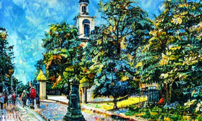 kostel svatého Jana Nepomuckého (Lány na Důlku) – summer
